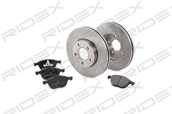Ridex 3405B0015 Front ventilated brake discs with pads, set 3405B0015