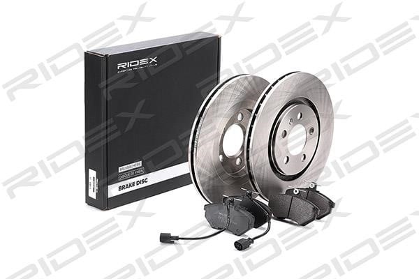 Ridex 3405B0180 Front ventilated brake discs with pads, set 3405B0180