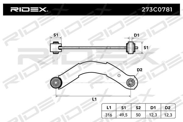 Ridex 273C0781 Track Control Arm 273C0781