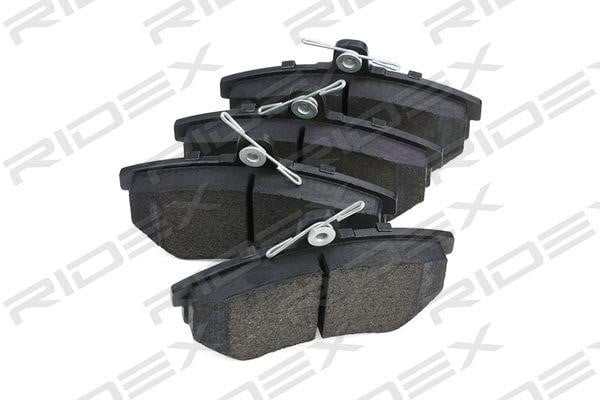 Brake discs with pads front non-ventilated, set Ridex 3405B0091