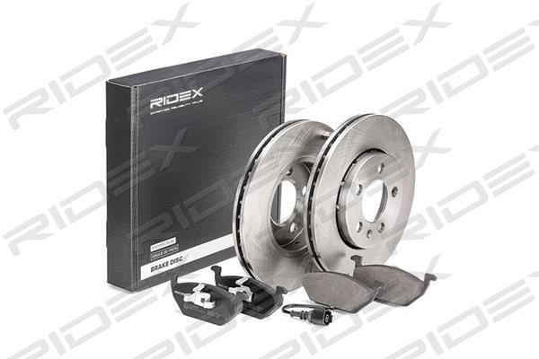 Ridex 3405B0003 Front ventilated brake discs with pads, set 3405B0003