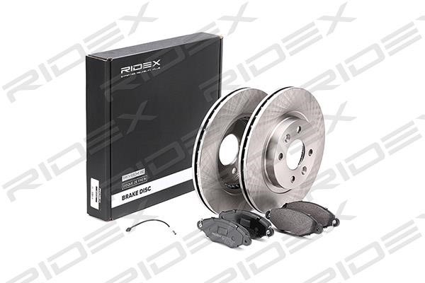 Ridex 3405B0167 Front ventilated brake discs with pads, set 3405B0167