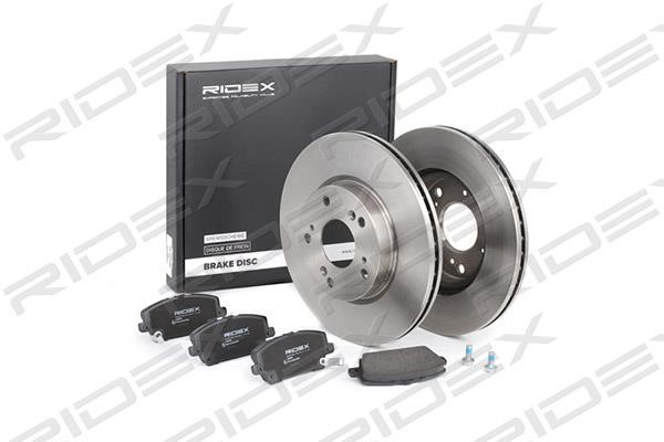 Ridex 3405B0250 Front ventilated brake discs with pads, set 3405B0250