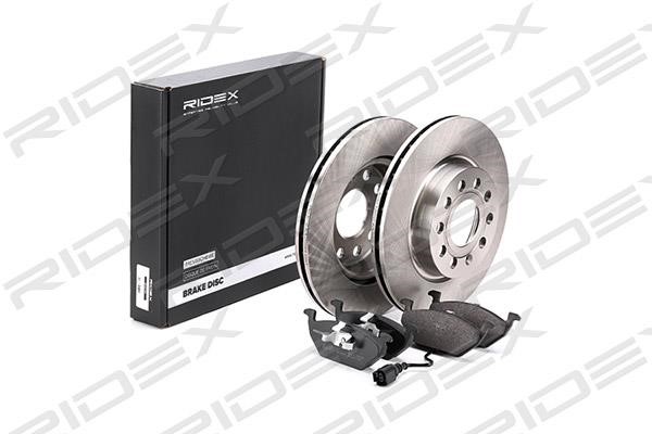 Ridex 3405B0008 Front ventilated brake discs with pads, set 3405B0008