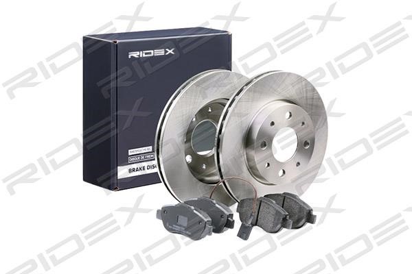 Ridex 3405B0197 Front ventilated brake discs with pads, set 3405B0197
