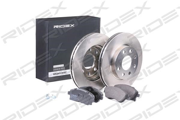 Ridex 3405B0276 Front ventilated brake discs with pads, set 3405B0276