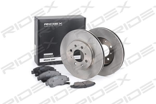 Ridex 3405B0121 Front ventilated brake discs with pads, set 3405B0121