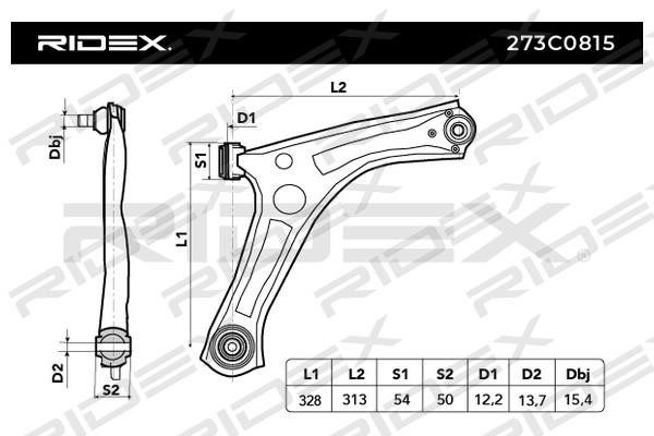 Ridex 273C0815 Track Control Arm 273C0815