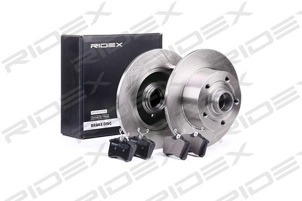 Ridex 3405B0035 Brake discs with pads rear non-ventilated, set 3405B0035