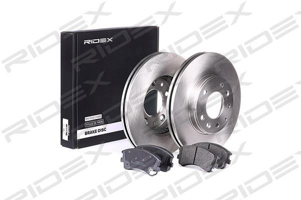 Ridex 3405B0102 Front ventilated brake discs with pads, set 3405B0102