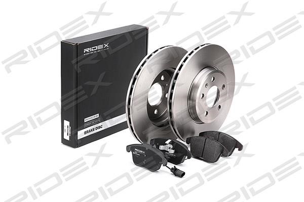 Ridex 3405B0143 Front ventilated brake discs with pads, set 3405B0143