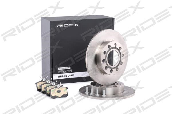 Ridex 3405B0244 Brake discs with pads rear non-ventilated, set 3405B0244