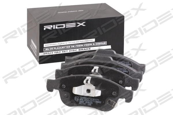 Ridex 402B1346 Brake Pad Set, disc brake 402B1346
