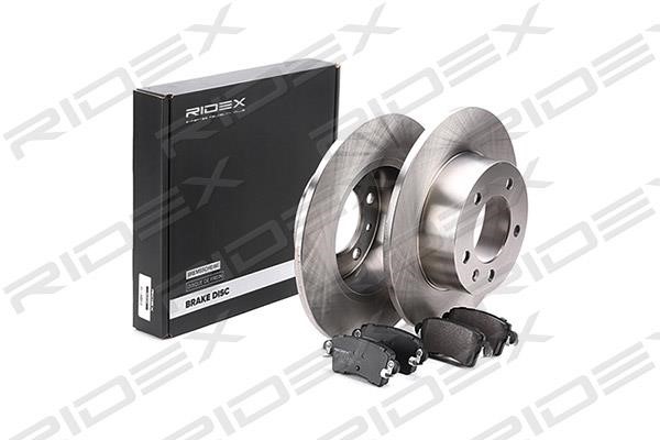 Ridex 3405B0179 Brake discs with pads rear non-ventilated, set 3405B0179