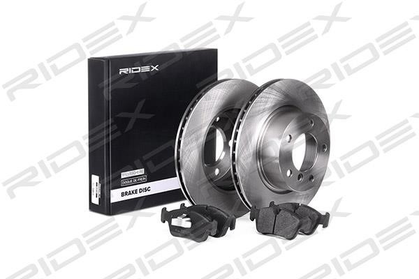 Ridex 3405B0184 Front ventilated brake discs with pads, set 3405B0184