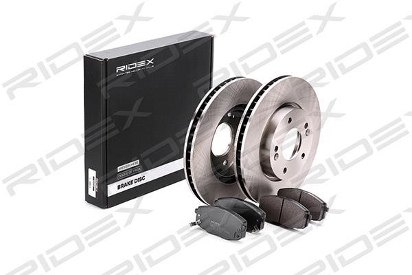 Ridex 3405B0130 Front ventilated brake discs with pads, set 3405B0130