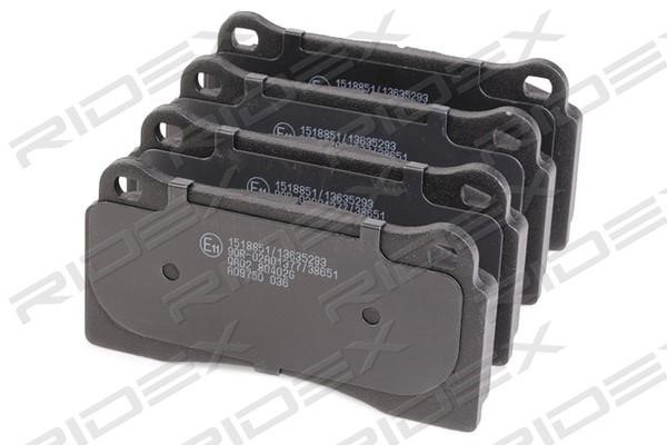 Brake Pad Set, disc brake Ridex 402B1108