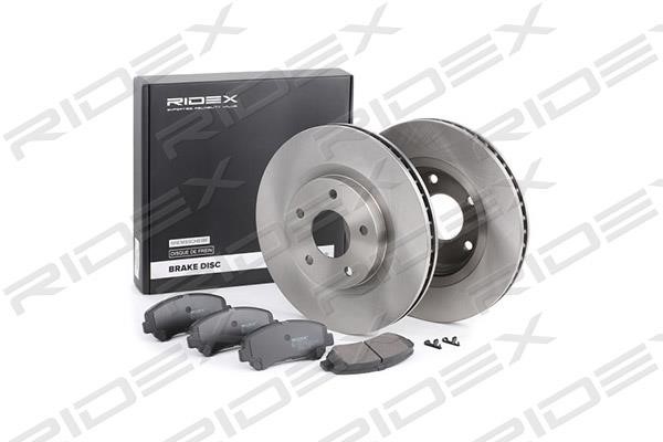 Ridex 3405B0122 Front ventilated brake discs with pads, set 3405B0122