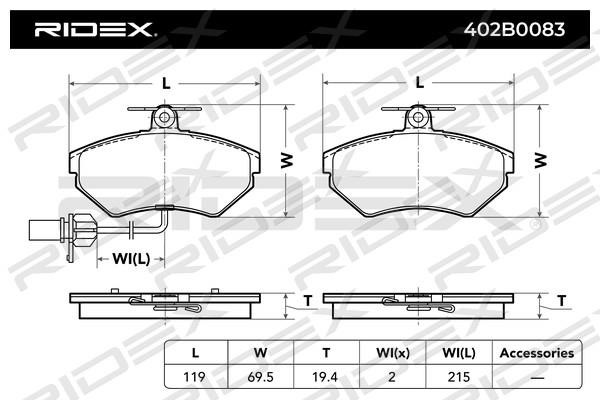 Buy Ridex 402B0083 – good price at EXIST.AE!