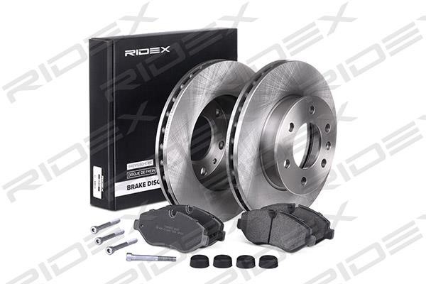 Ridex 3405B0168 Front ventilated brake discs with pads, set 3405B0168