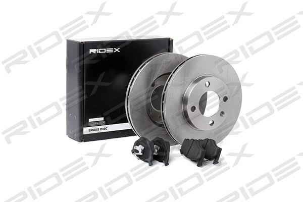 Ridex 3405B0187 Front ventilated brake discs with pads, set 3405B0187