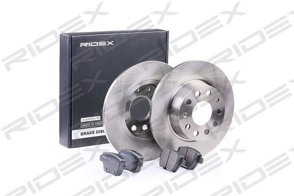 Ridex 3405B0093 Brake discs with pads rear non-ventilated, set 3405B0093