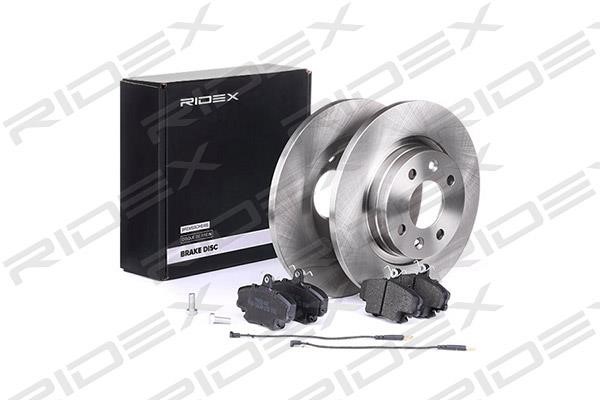 Ridex 3405B0125 Brake discs with pads front non-ventilated, set 3405B0125
