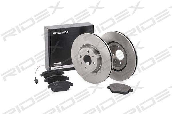 Ridex 3405B0153 Front ventilated brake discs with pads, set 3405B0153
