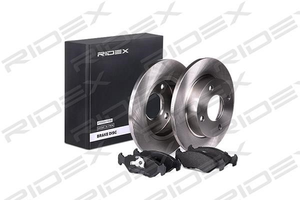 Ridex 3405B0139 Brake discs with pads front non-ventilated, set 3405B0139