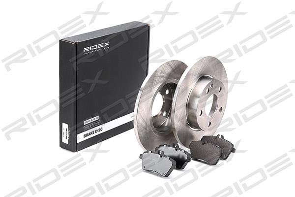 Ridex 3405B0162 Brake discs with pads front non-ventilated, set 3405B0162