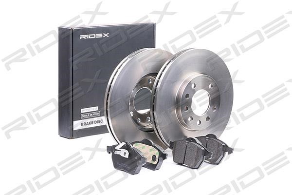 Ridex 3405B0096 Front ventilated brake discs with pads, set 3405B0096