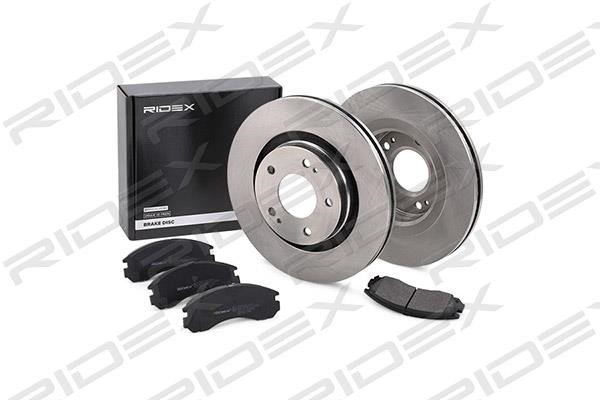 Ridex 3405B0065 Front ventilated brake discs with pads, set 3405B0065