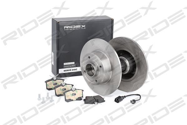 Ridex 3405B0198 Brake discs with pads rear non-ventilated, set 3405B0198