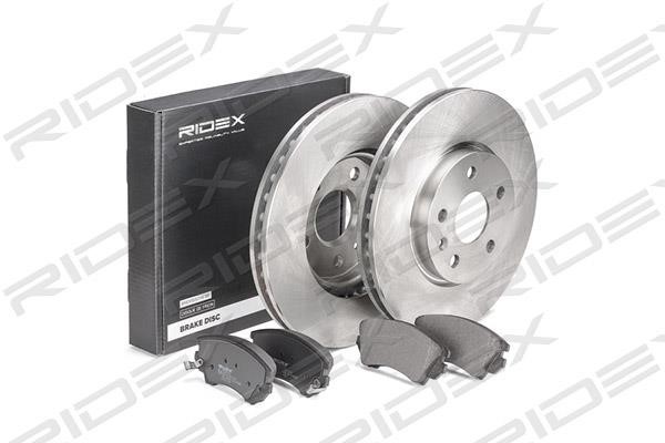 Ridex 3405B0284 Front ventilated brake discs with pads, set 3405B0284