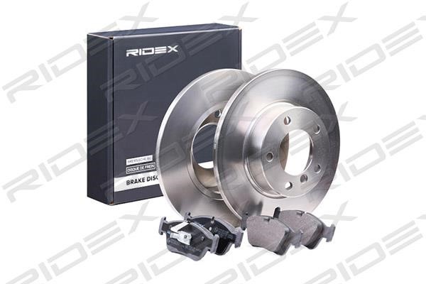 Ridex 3405B0185 Brake discs with pads front non-ventilated, set 3405B0185