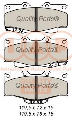 IAP 704-17070 Brake Pad Set, disc brake 70417070
