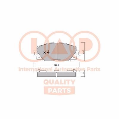 IAP 704-17007P Brake Pad Set, disc brake 70417007P