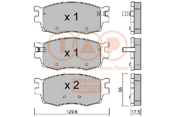 IAP 704-21072P Brake Pad Set, disc brake 70421072P