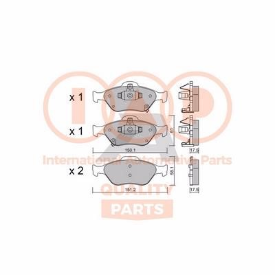 IAP 704-17004P Brake Pad Set, disc brake 70417004P