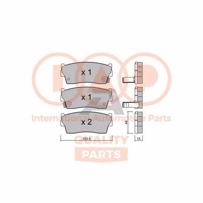 IAP 704-16050P Brake Pad Set, disc brake 70416050P