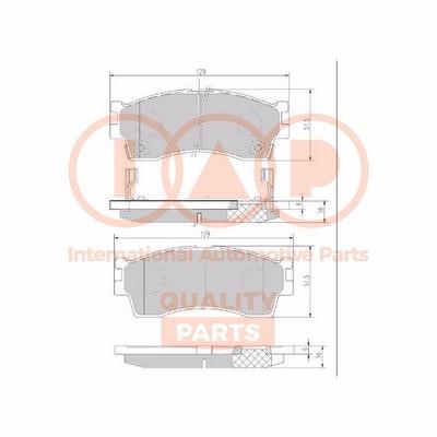 IAP 704-21076X Brake Pad Set, disc brake 70421076X