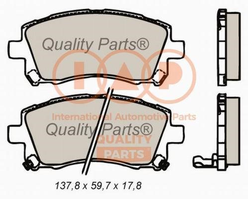 IAP 704-15050X Brake Pad Set, disc brake 70415050X