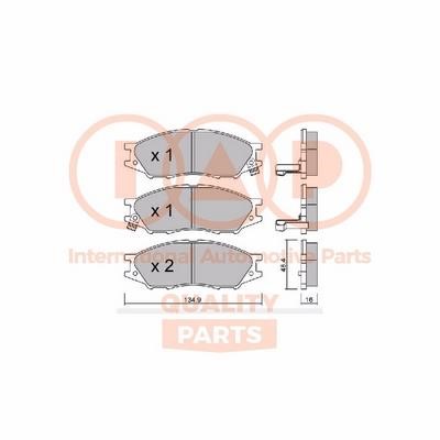 IAP 704-13087P Brake Pad Set, disc brake 70413087P