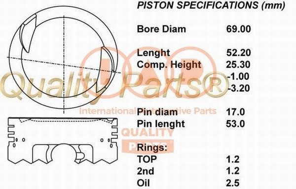 IAP 101-20065 Piston 10120065