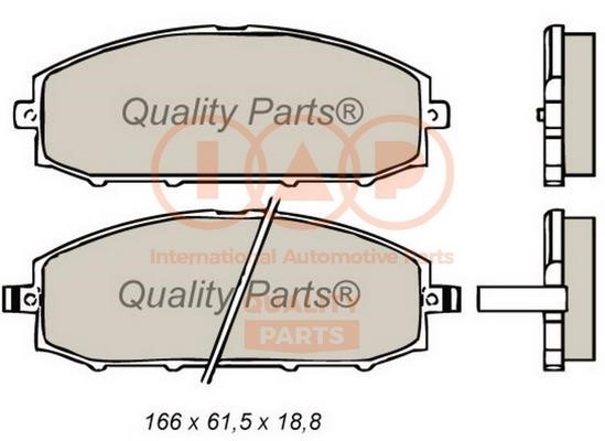 IAP 704-13031 Brake Pad Set, disc brake 70413031