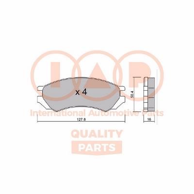 IAP 704-13080P Brake Pad Set, disc brake 70413080P