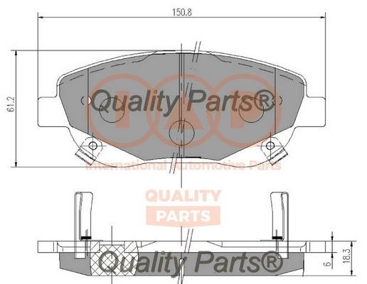 IAP 704-17201 Brake Pad Set, disc brake 70417201