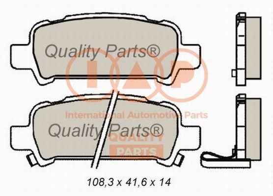 IAP 704-15051X Brake Pad Set, disc brake 70415051X