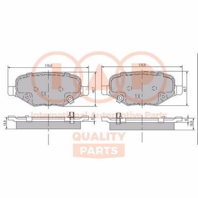 IAP 704-08010 Brake Pad Set, disc brake 70408010