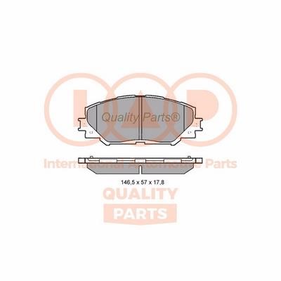 IAP 704-17055X Brake Pad Set, disc brake 70417055X